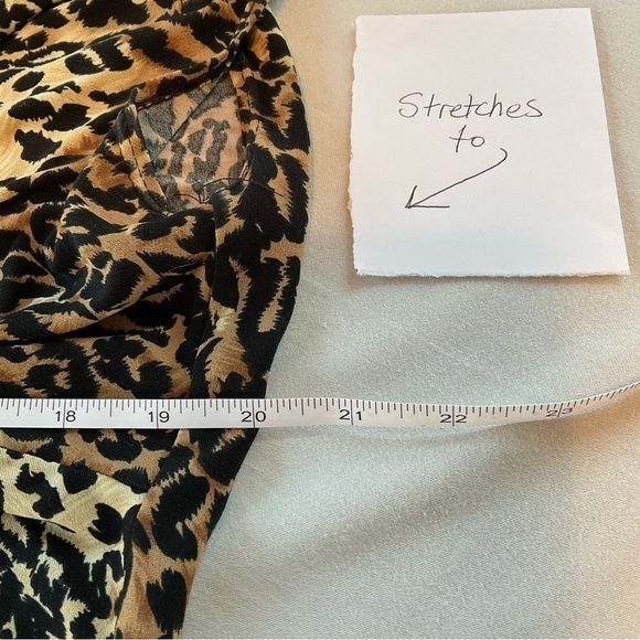 Tiana B. Dress Leopard Print Midi Sleeveless Stretch Size M - Picture 7 of 11